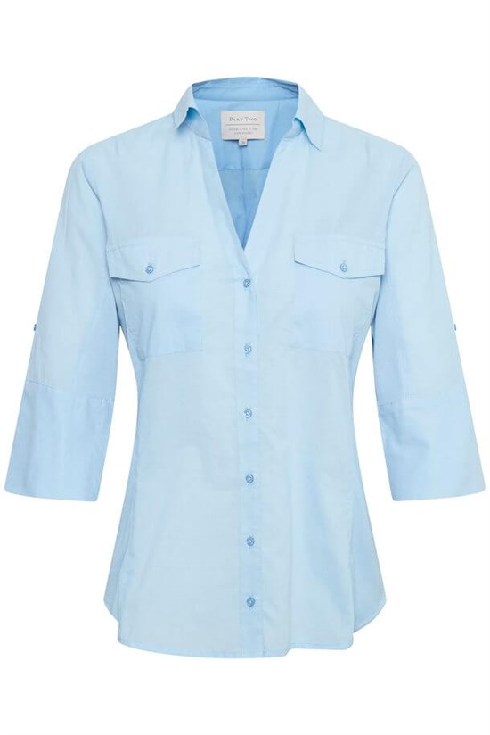 Part Two Bluse - CortniaPW Shirt, Vista Blue