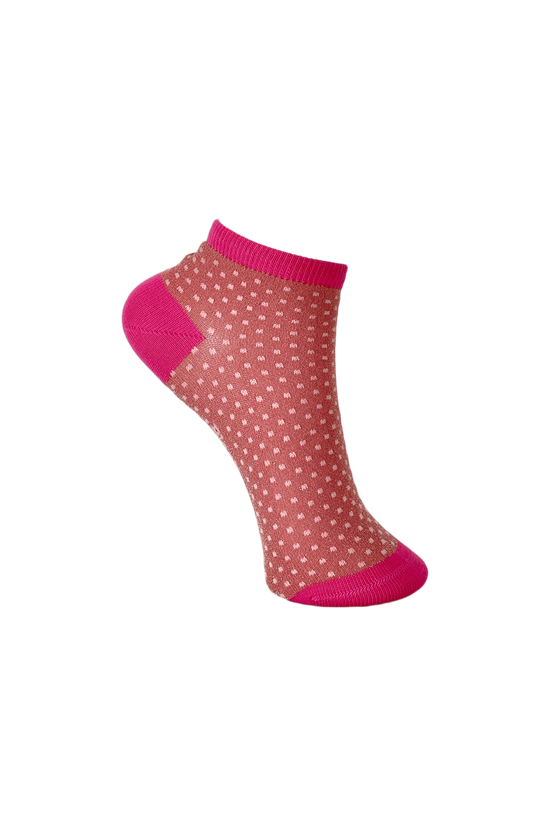 Black Colour Strømper - Didi Sneaker Sock, Pink