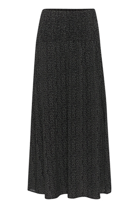 Saint Tropez Nederdel - EduaSZ Skirt, Black Mini Dots