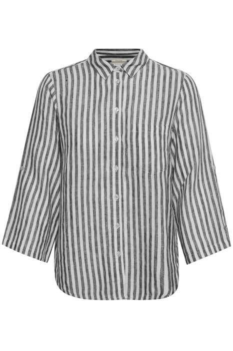 Part Two Bluse - CindiePW Shirt, Stripe Black