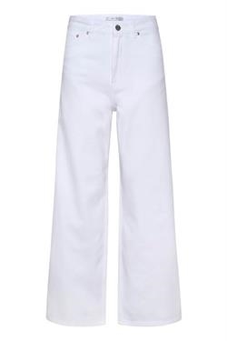 Gestuz Jeans - ElmaGZ HW twill wide jeans, Optical White