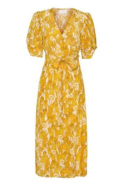 Gestuz Kjole - TuliphaGZ wrap dress, Yellow Tullip