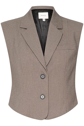Gestuz Vest - AncieGZ waistcoat, Grey Structure