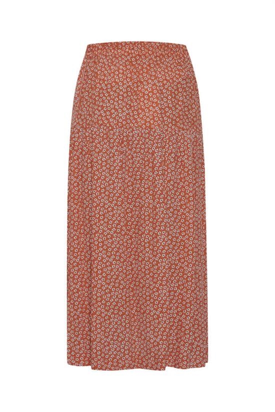 ICHI Nederdel - IHHAWAII Skirt, Mandarin Red