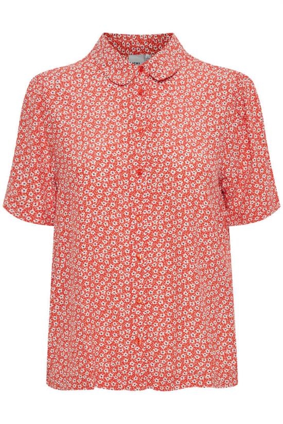 ICHI Skjorte - IHHAWAII Shirt, Mandarin Red