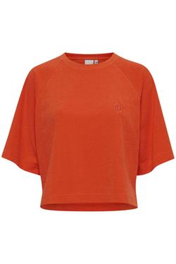 ICHI T-shirt - IHLENKA Sweat, Mandarin Red