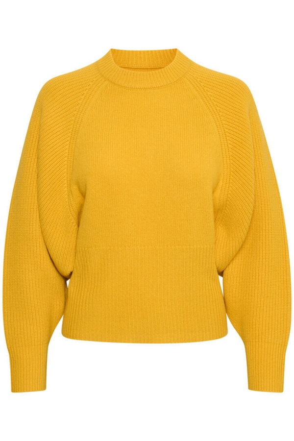 InWear Strik - JaxyIW Pullover Refined, Warm Yellow