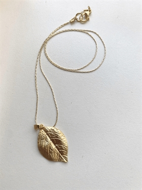 Sirups Egne Favoritter Halskæde - Leaf Necklace Small, Gold