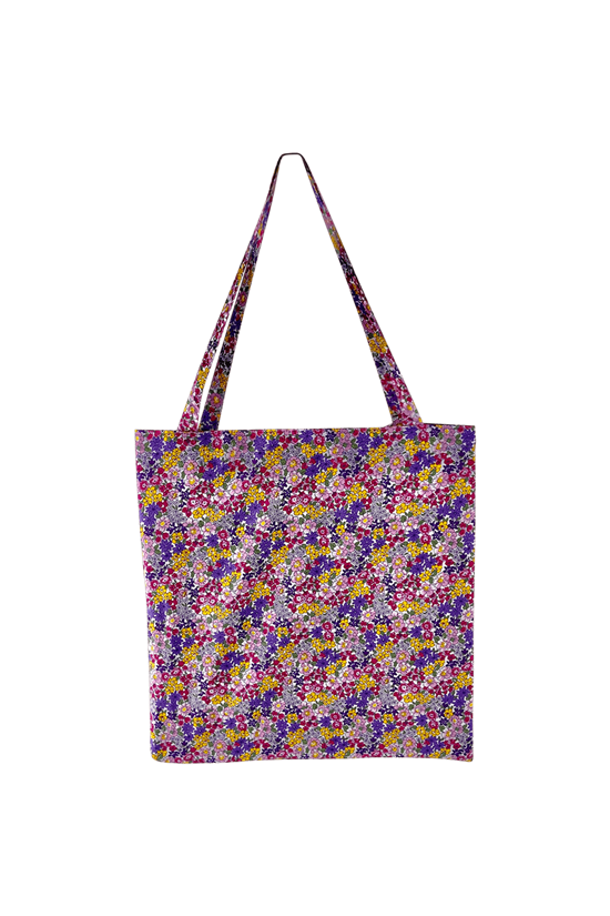 Black Colour Net - Lulu Shopper, Purple Blossom 