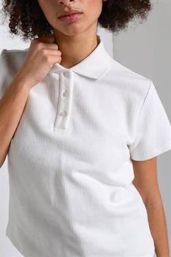 My Essential Wardrobe T-shirt - GitaMW Polo Tee, Chalk