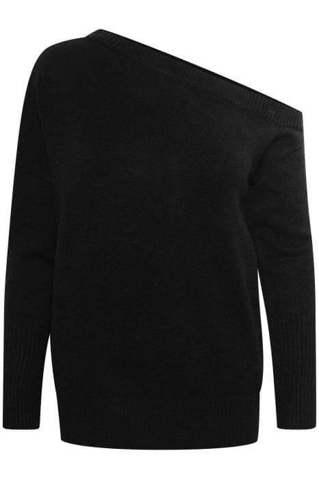 My Essential Wardrobe Strik - MWJune Cut Out Pullover, Black