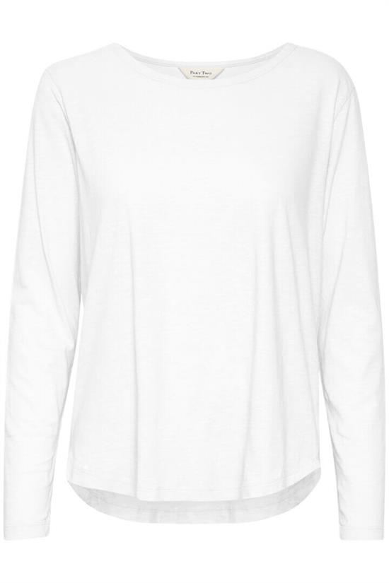 Part Two Langærmet T-shirt - NalanPW TS, Bright White