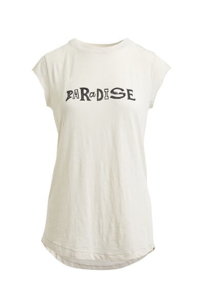 Rabens Saloner T-shirt - Gaia Paradise, vanilla