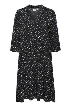 Saint Tropez Kjole - EdaSZ Dress, Black Floral Joy