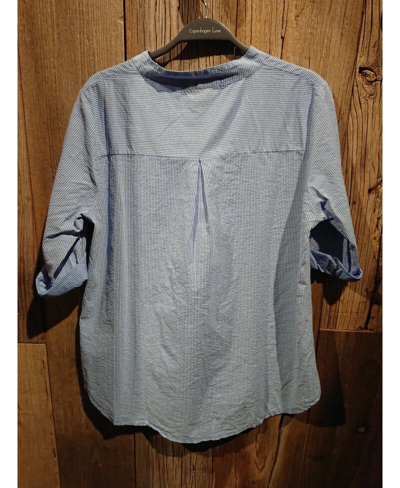 Luxe Bluse Skjorte 1149, Light Blue Stripes