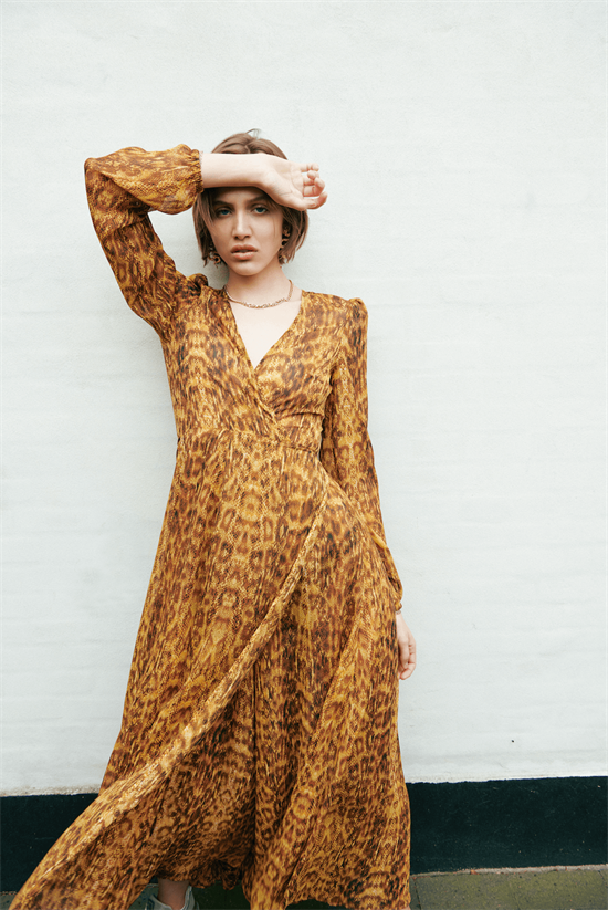 Sky and The Moon Kjole - Heritage Moon Gown, Sheer Leopard