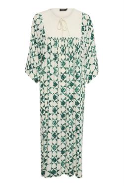 Soaked In Luxury Kjole - SLZarina Maxi Dress, Green Quilted Dot