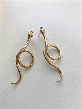 Sirups egne favoritter Øreringe - Snake Stick Earring, Gold