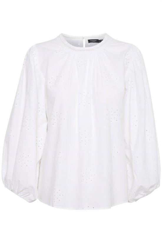 Soaked In Luxury Bluse - SLFern Blouse, Bright White