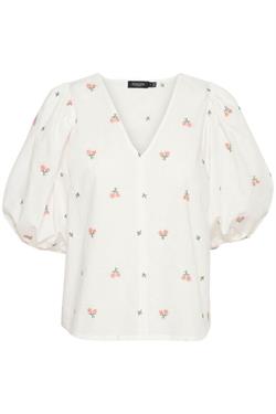Soaked In Luxury Bluse - SLLenora Blouse 3/4, Bright White